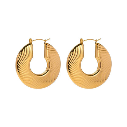 Hoop Milazzo Flat Earring | Vallria