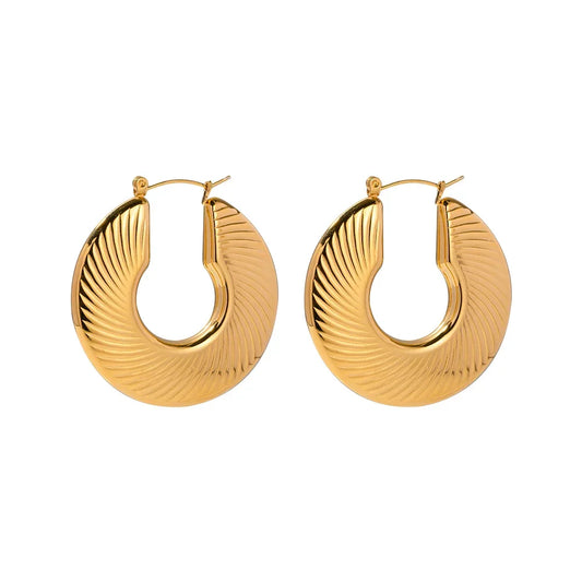Hoop Milazzo Flat Earring | Vallria