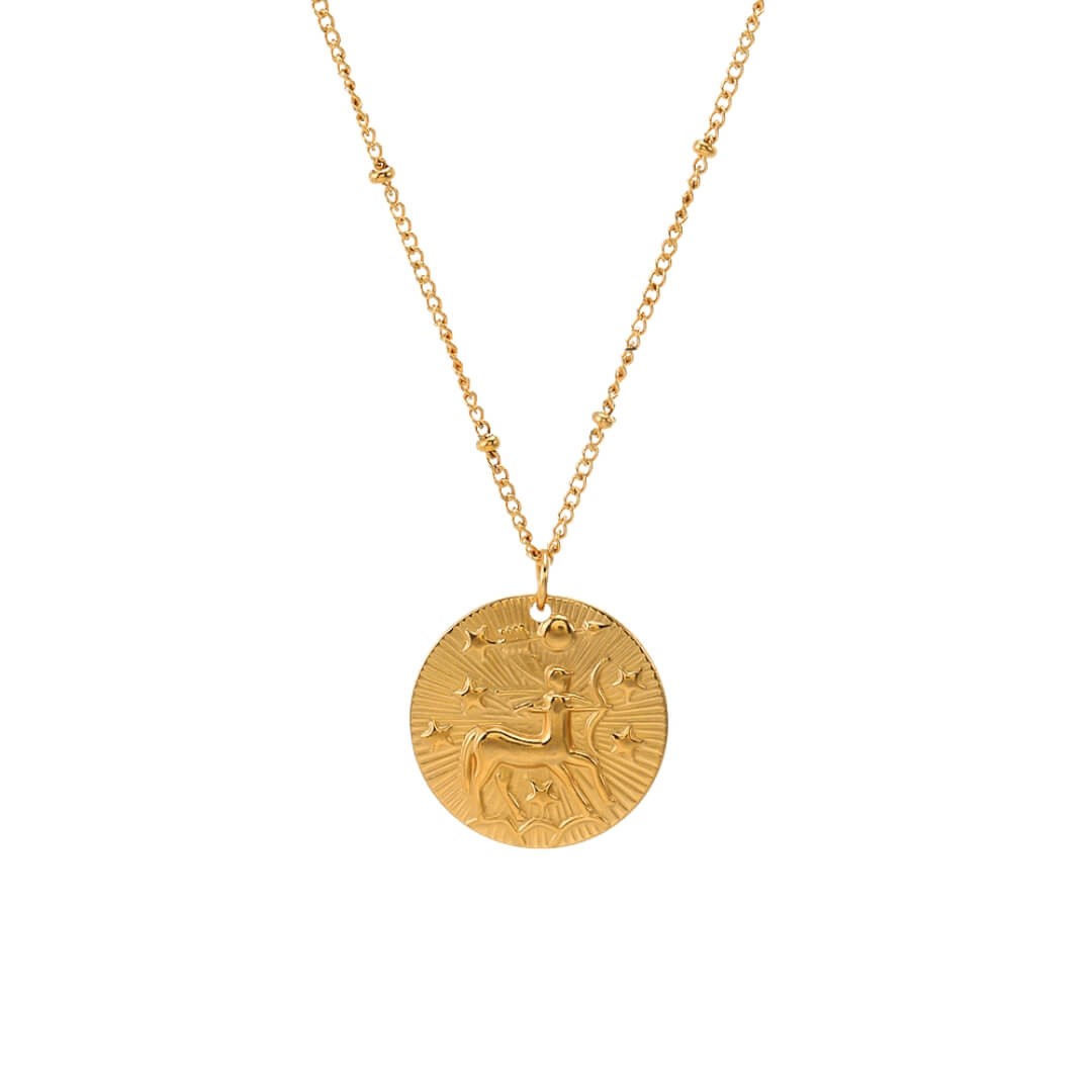 Zodiac with Symbols of Constellations Necklace | Vallria