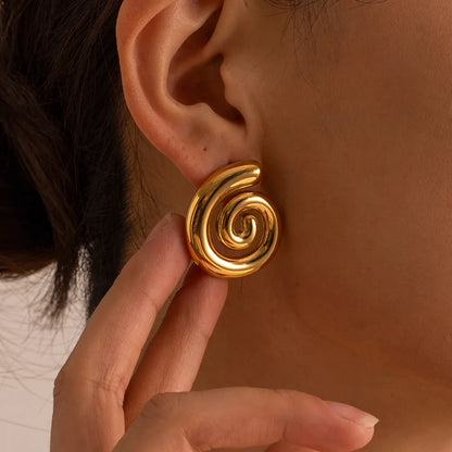 Spiral Chunky Earring | Vallria