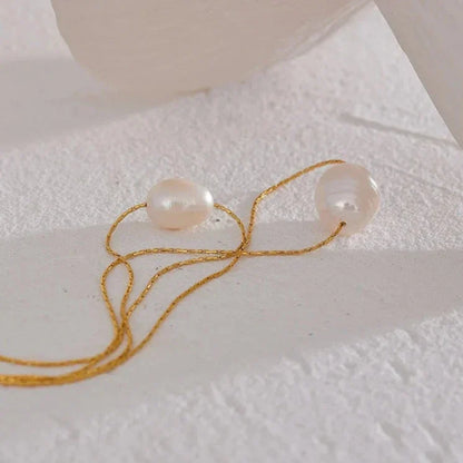 Pearl Two Layers Necklace | Vallria