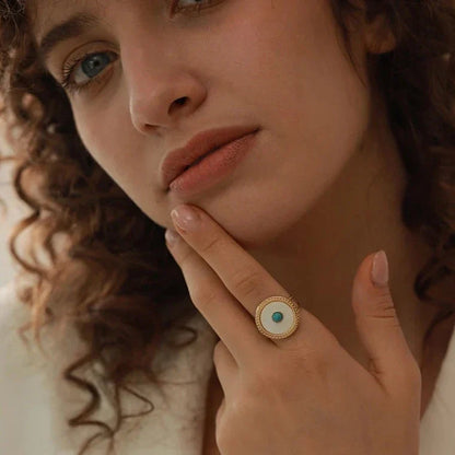 Evil Eye Gaia Ring | Vallria