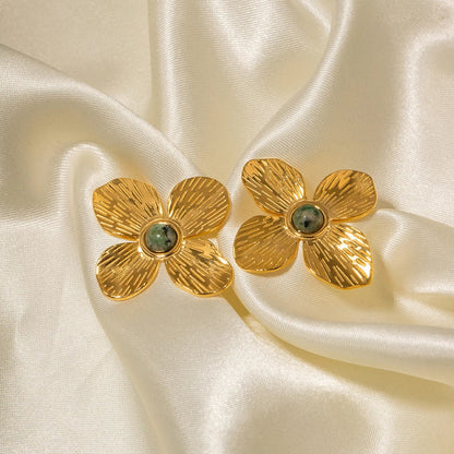 Flower of Emerald Earring | Vallria