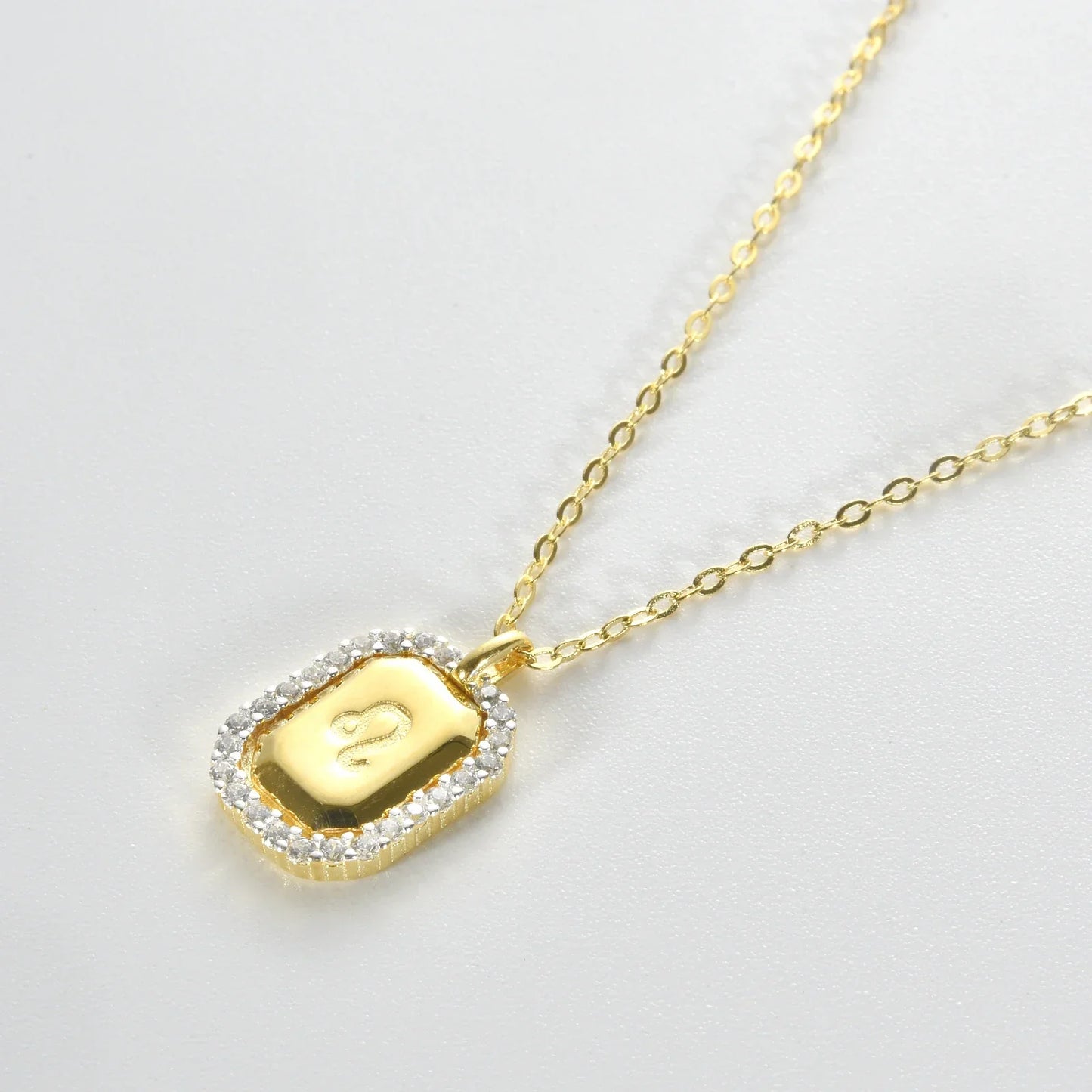 12 Signs of Zodiac Cubic Zirconia Necklace | Vallria