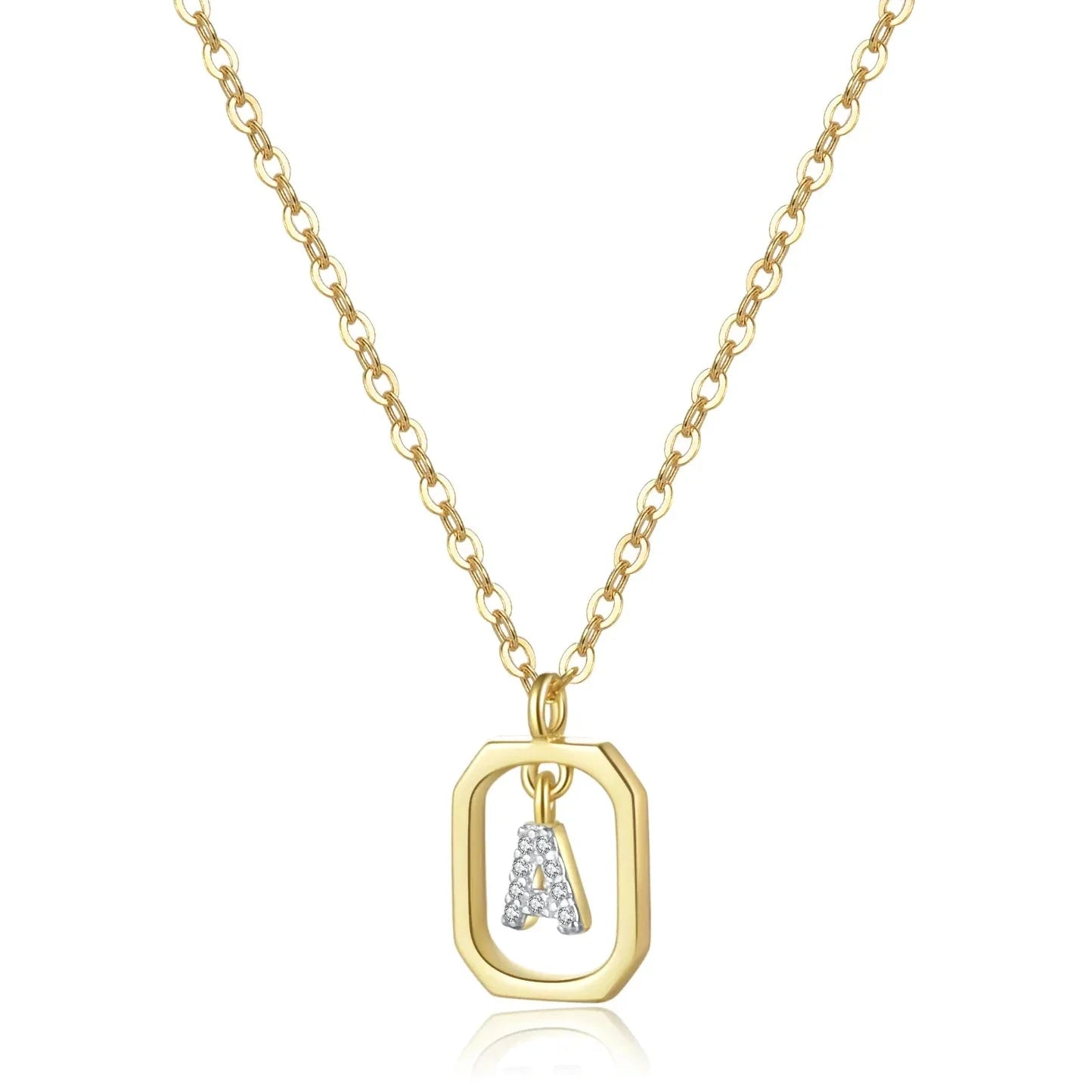 Initials with Zirconia Necklace | Vallria
