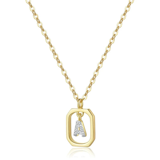 Initials with Zirconia Necklace | Vallria