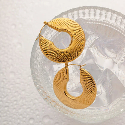 Hoop Milazzo Flat Earring | Vallria