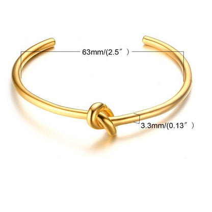 Lecce in Knot Bangle | Vallria