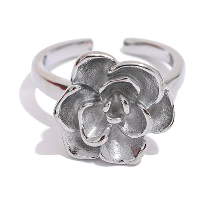 Lotus Flower Adjustable Ring | Vallria
