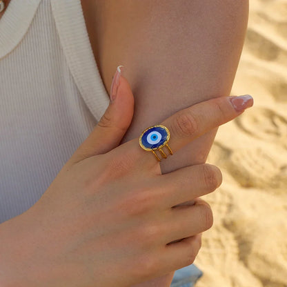 Evil Eye Amulet Ring | Vallria