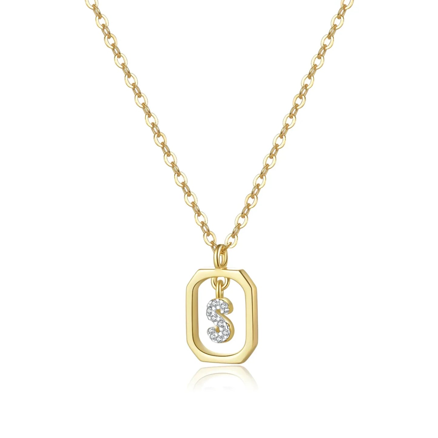 Initials with Zirconia Necklace | Vallria