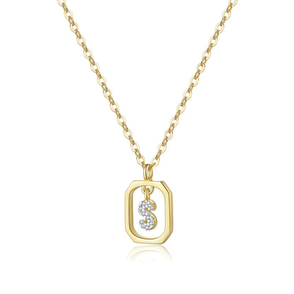 Initials with Zirconia Necklace | Vallria