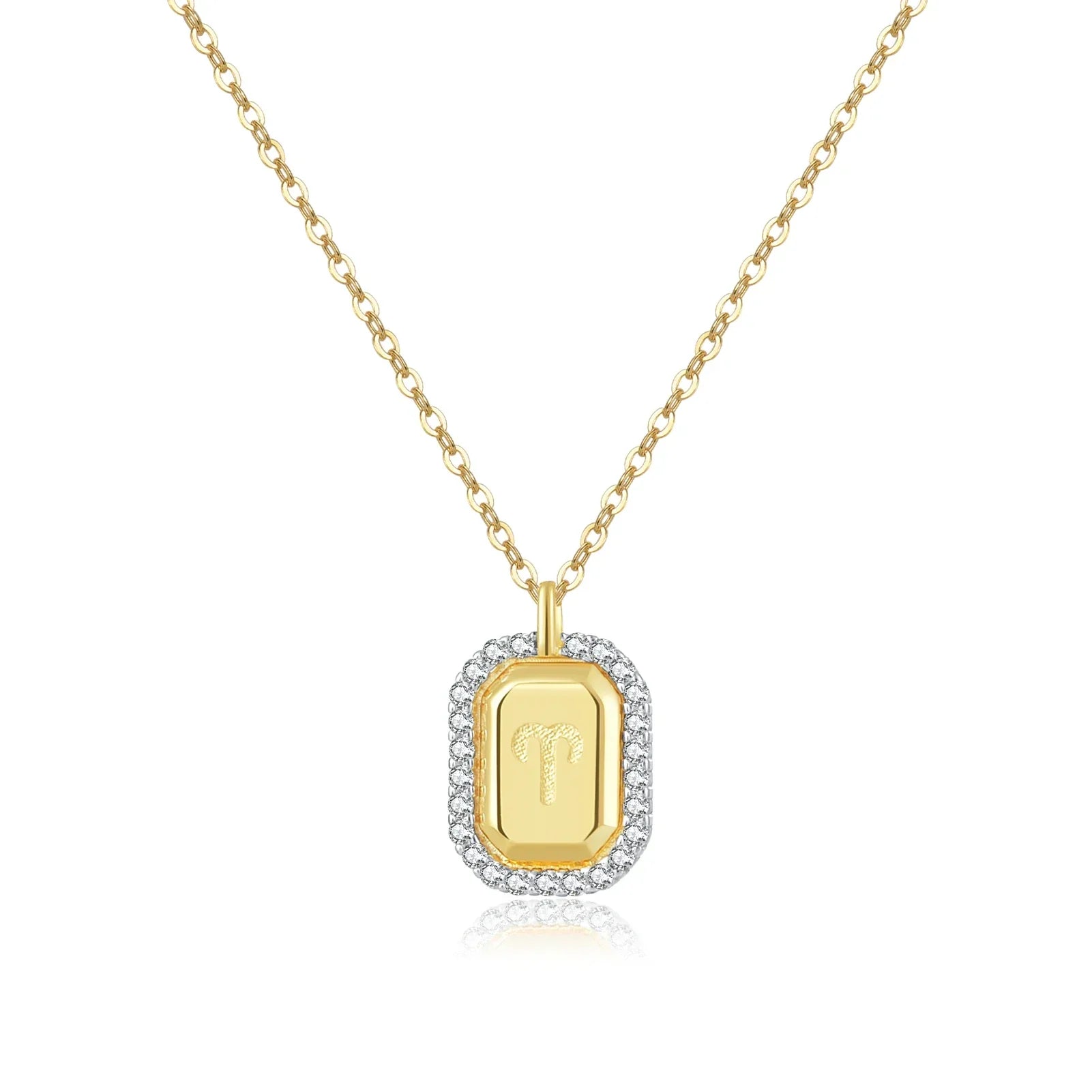 12 Signs of Zodiac Cubic Zirconia Necklace | Vallria