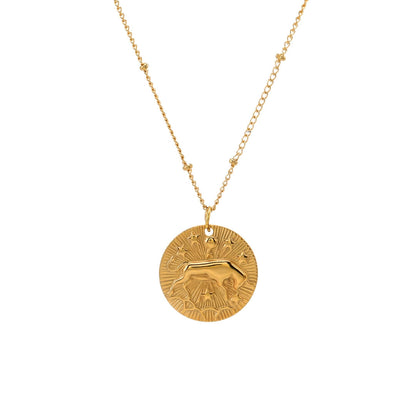 Zodiac with Symbols of Constellations Necklace | Vallria