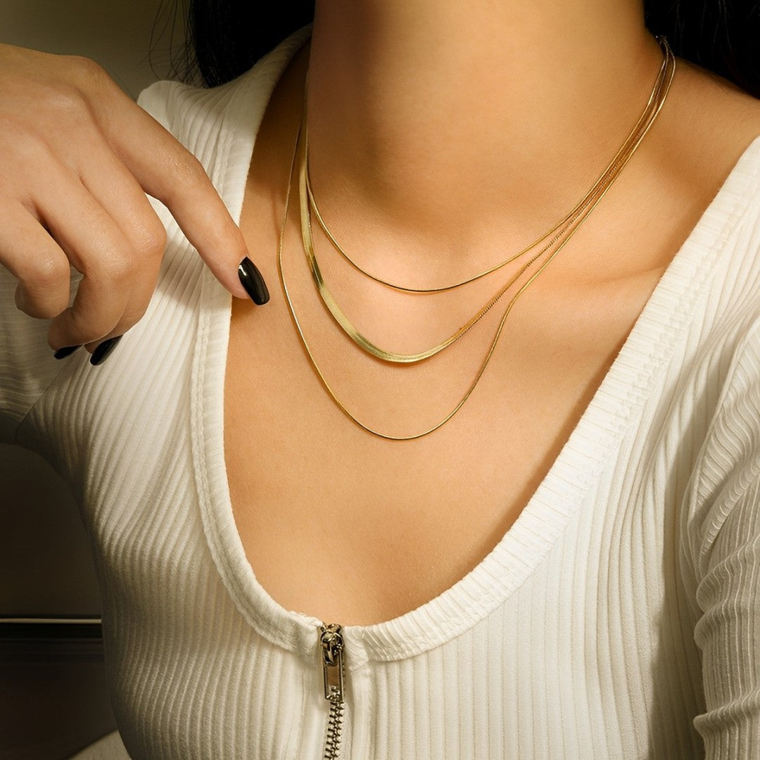 Mixed of Mesh and Tail of Mouse Necklace | Vallria