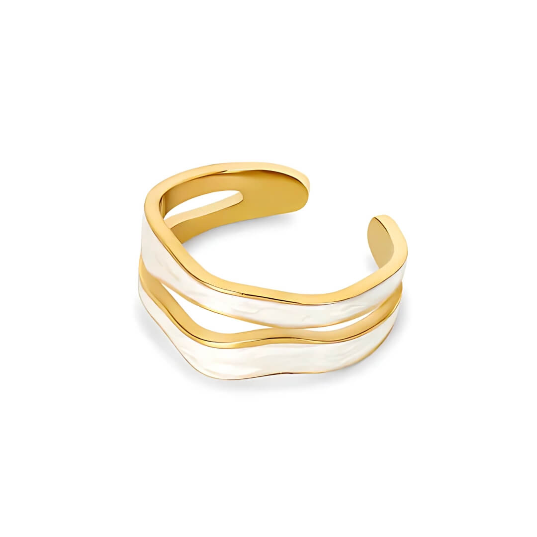 Aurora Asymmetric Adjustable Ring | Vallria