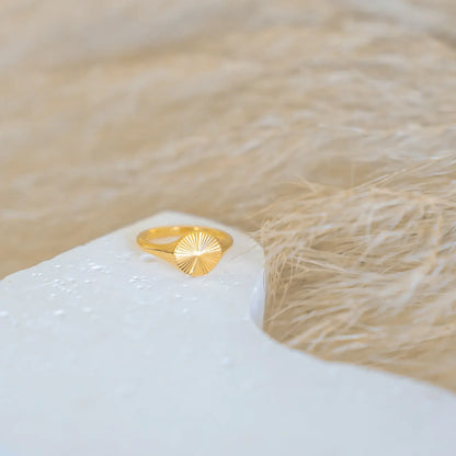 Sun Radiant Minimalist Ring | Vallria