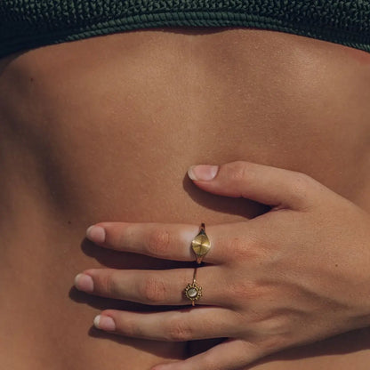 Sun Radiant Minimalist Ring | Vallria