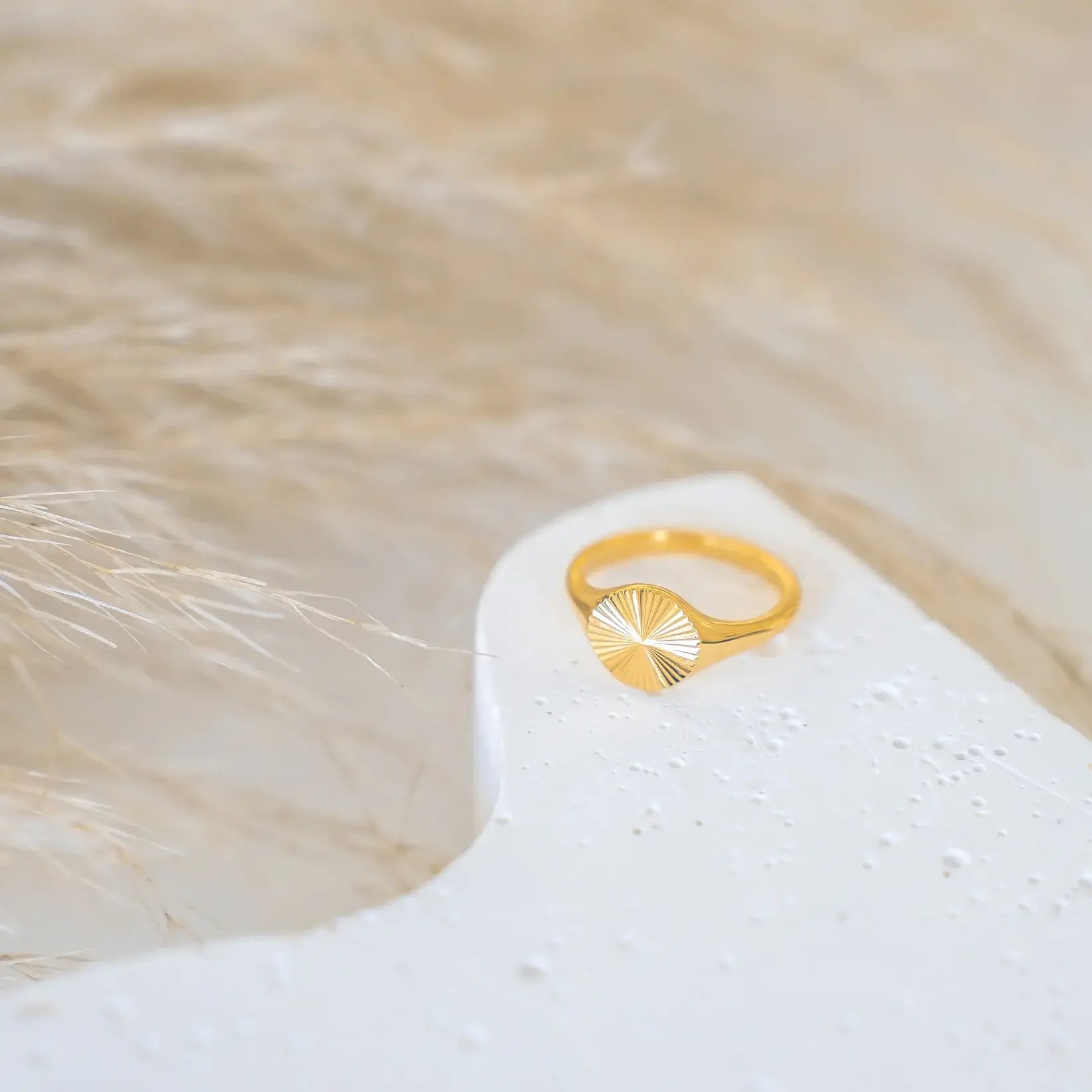 Sun Radiant Minimalist Ring | Vallria