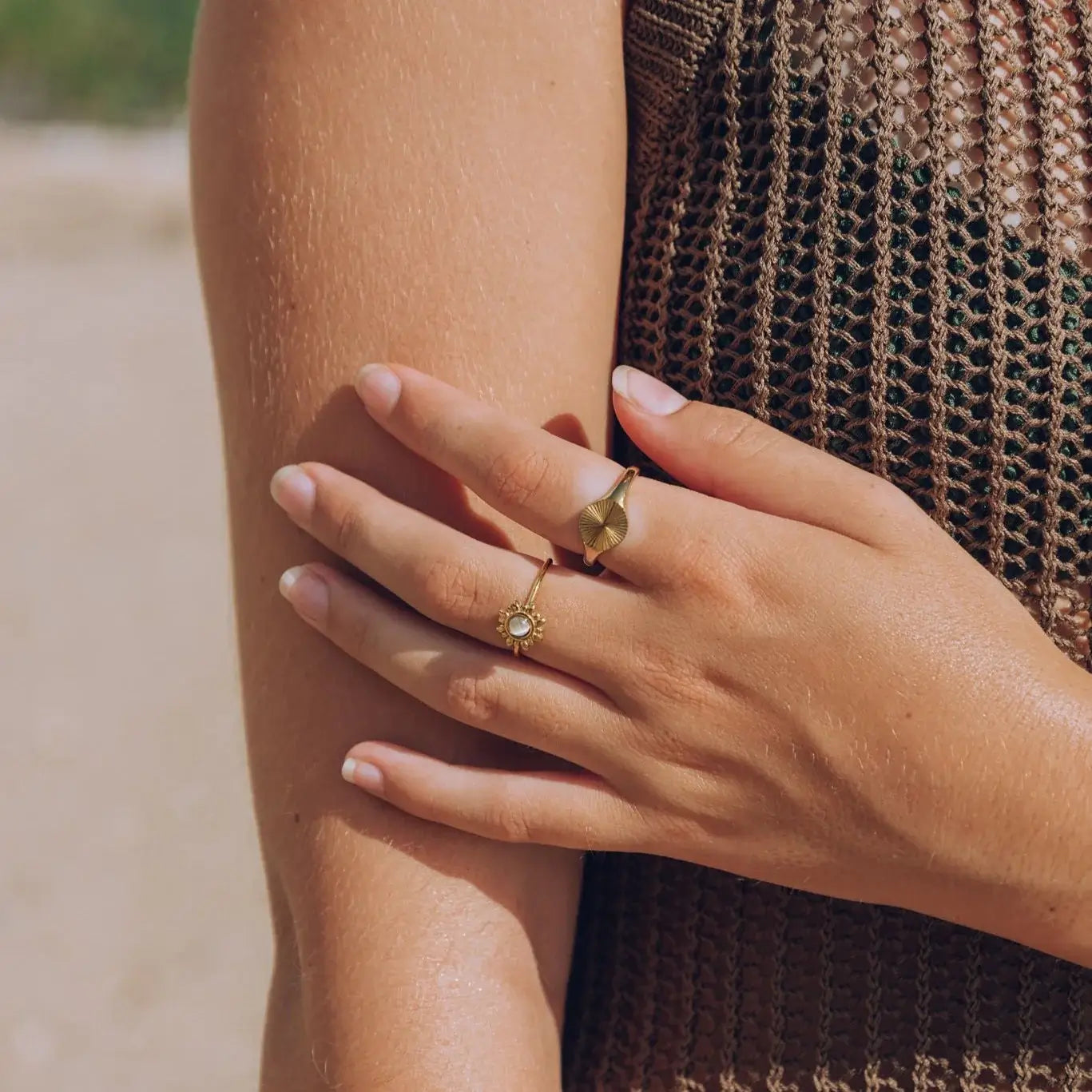 Sun Radiant Minimalist Ring | Vallria