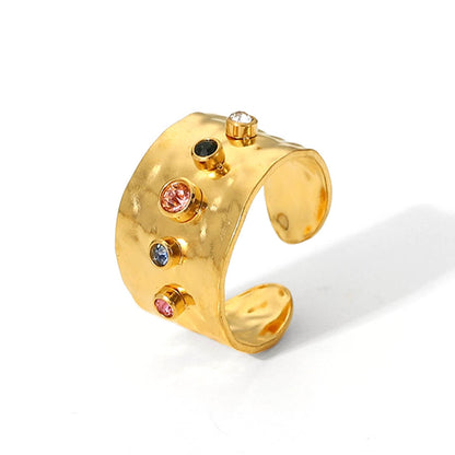 Queen Texture Hammered Ring | Vallria