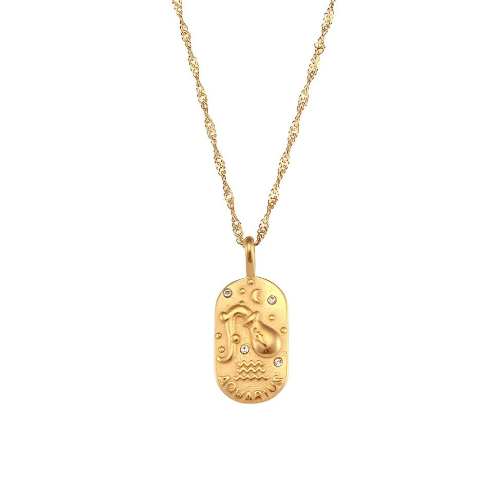 Zodiac Chain Braided Necklace | Vallria