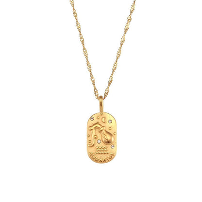 Zodiac Chain Braided Necklace | Vallria