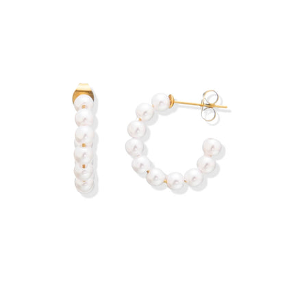 Hoop Pearl Earring | Vallria