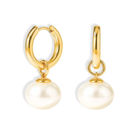 Emma Pearl Minimalist Earring | Vallria