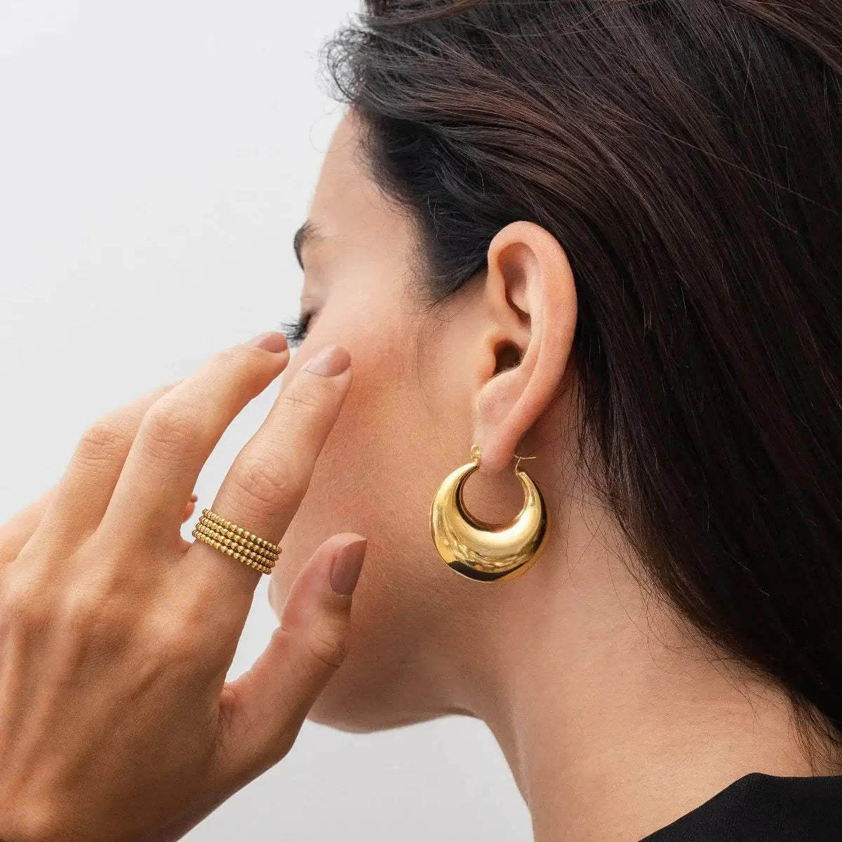 Hoop Bold Nolita Earring | Vallria