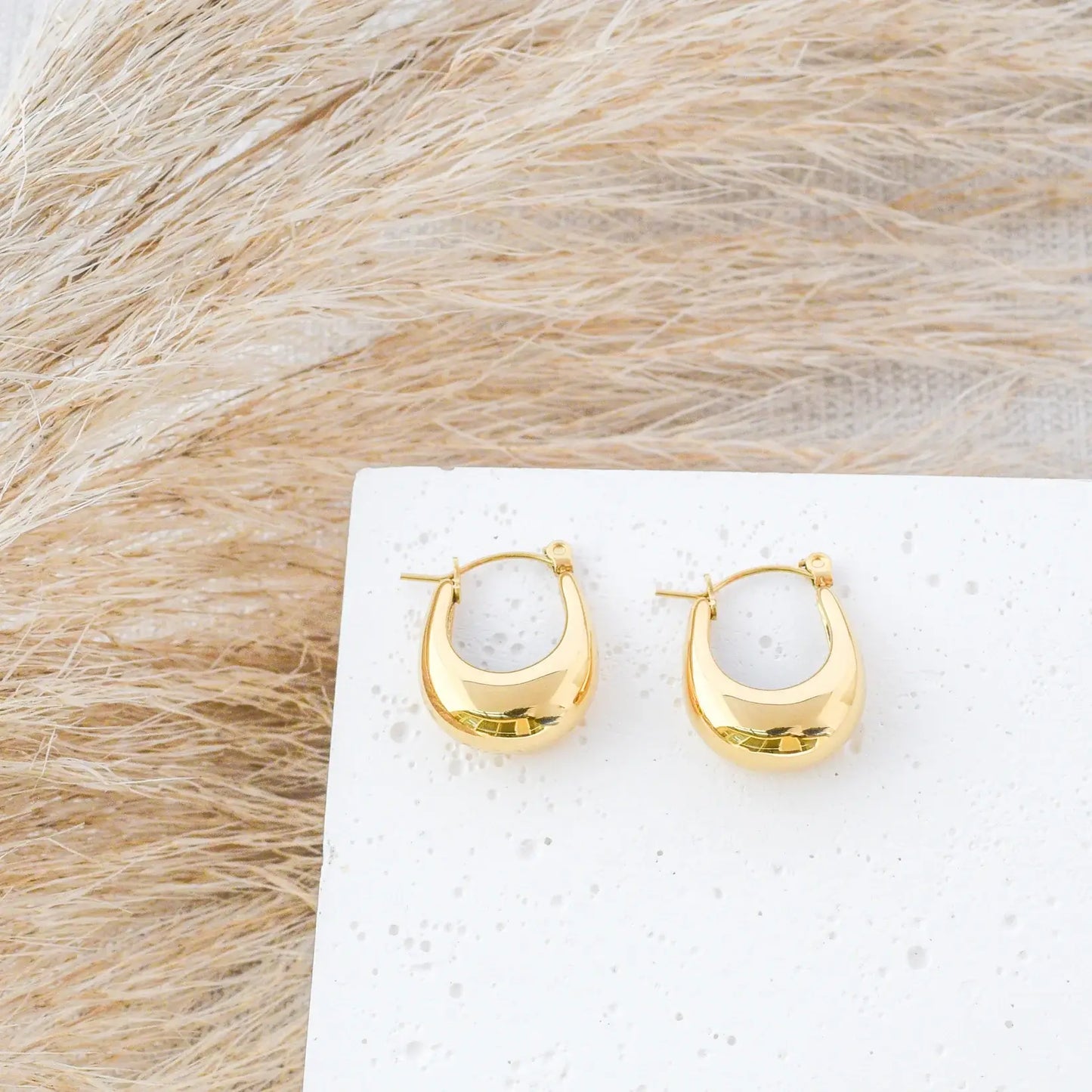 Hoop Canoe Earrings | Vallria