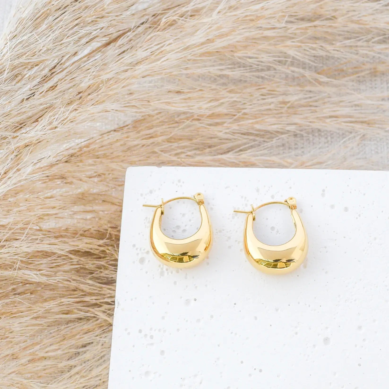 Hoop Canoe Earrings | Vallria