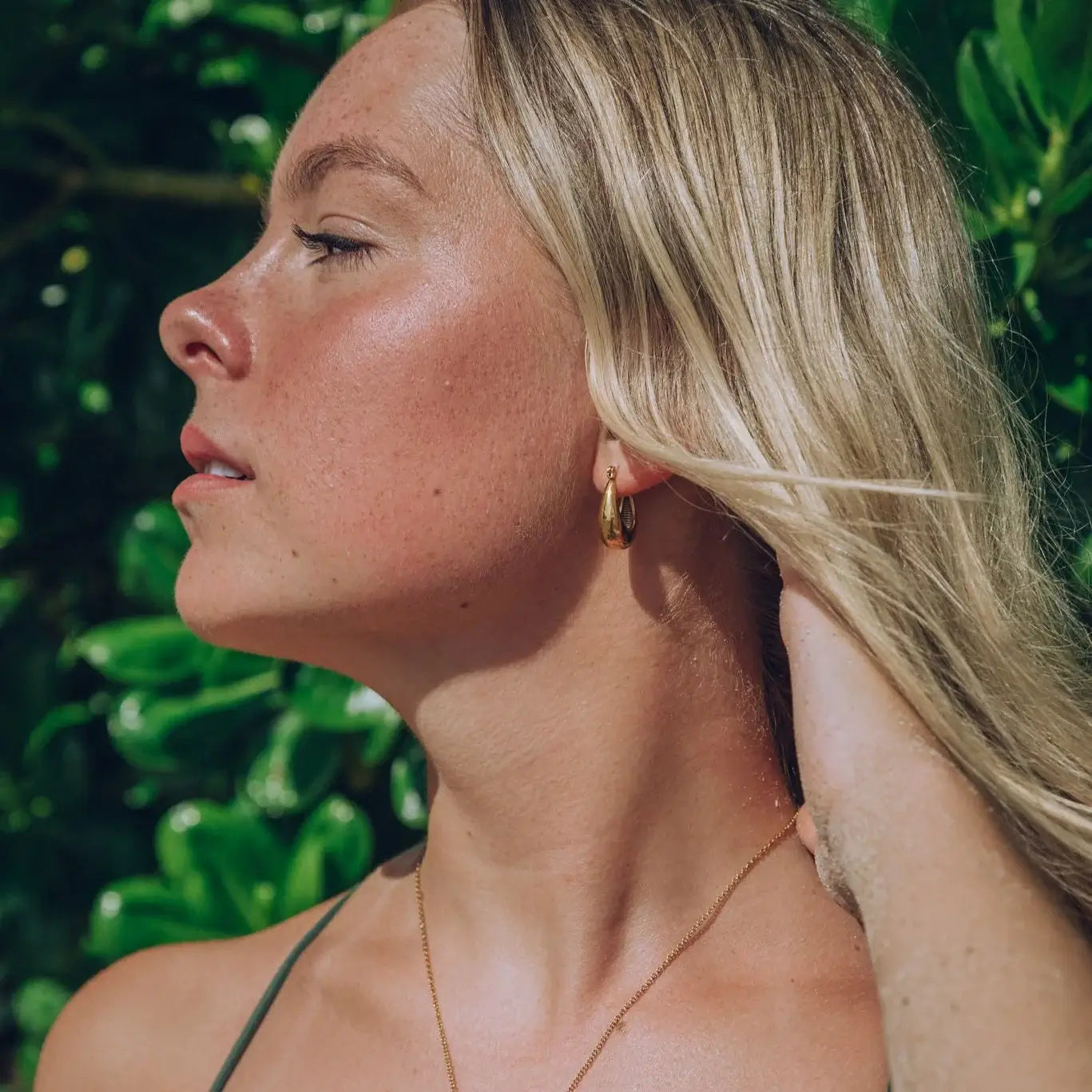 Hoop Canoe Earrings | Vallria