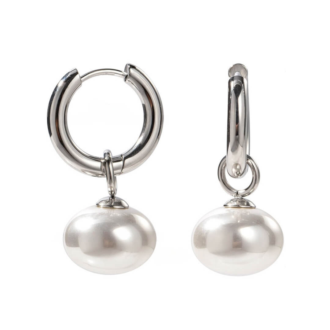 Emma Pearl Minimalist Earring | Vallria