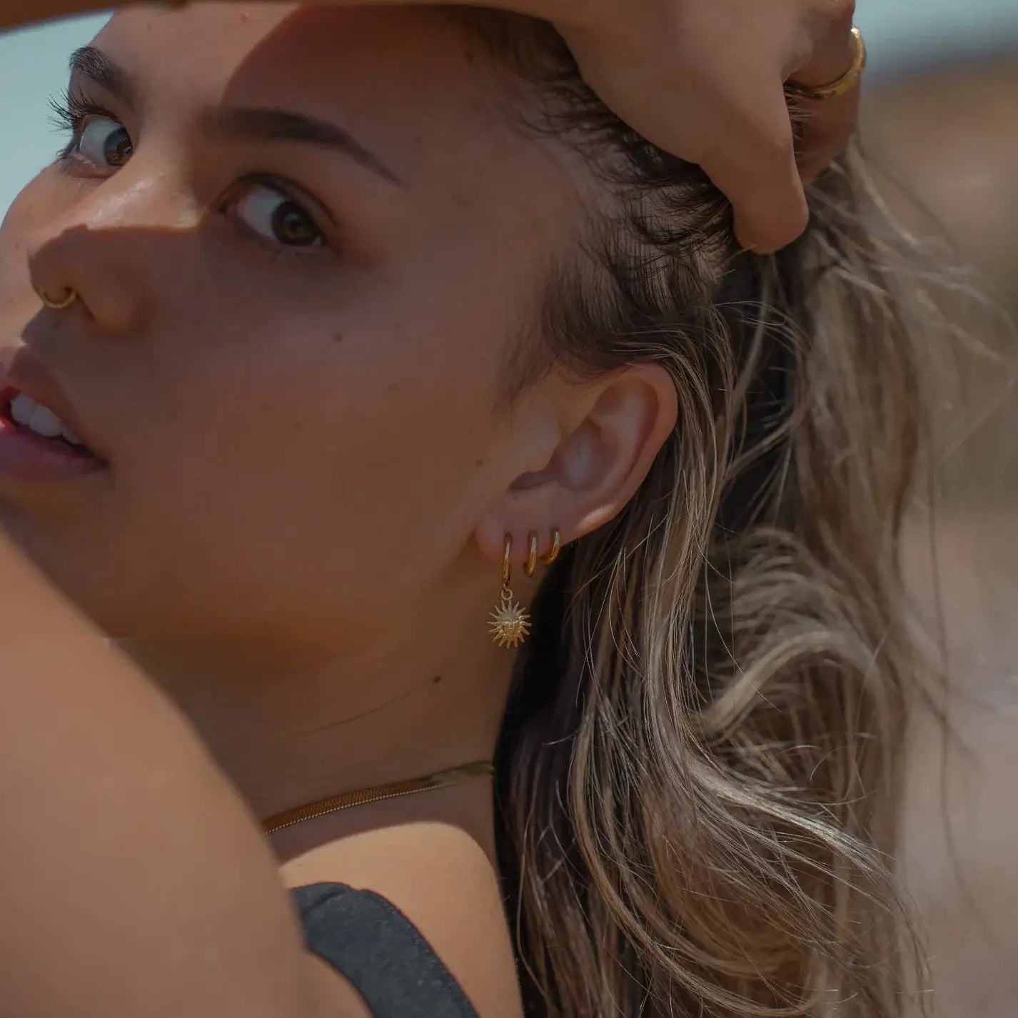Sun of May Earrings | Vallria