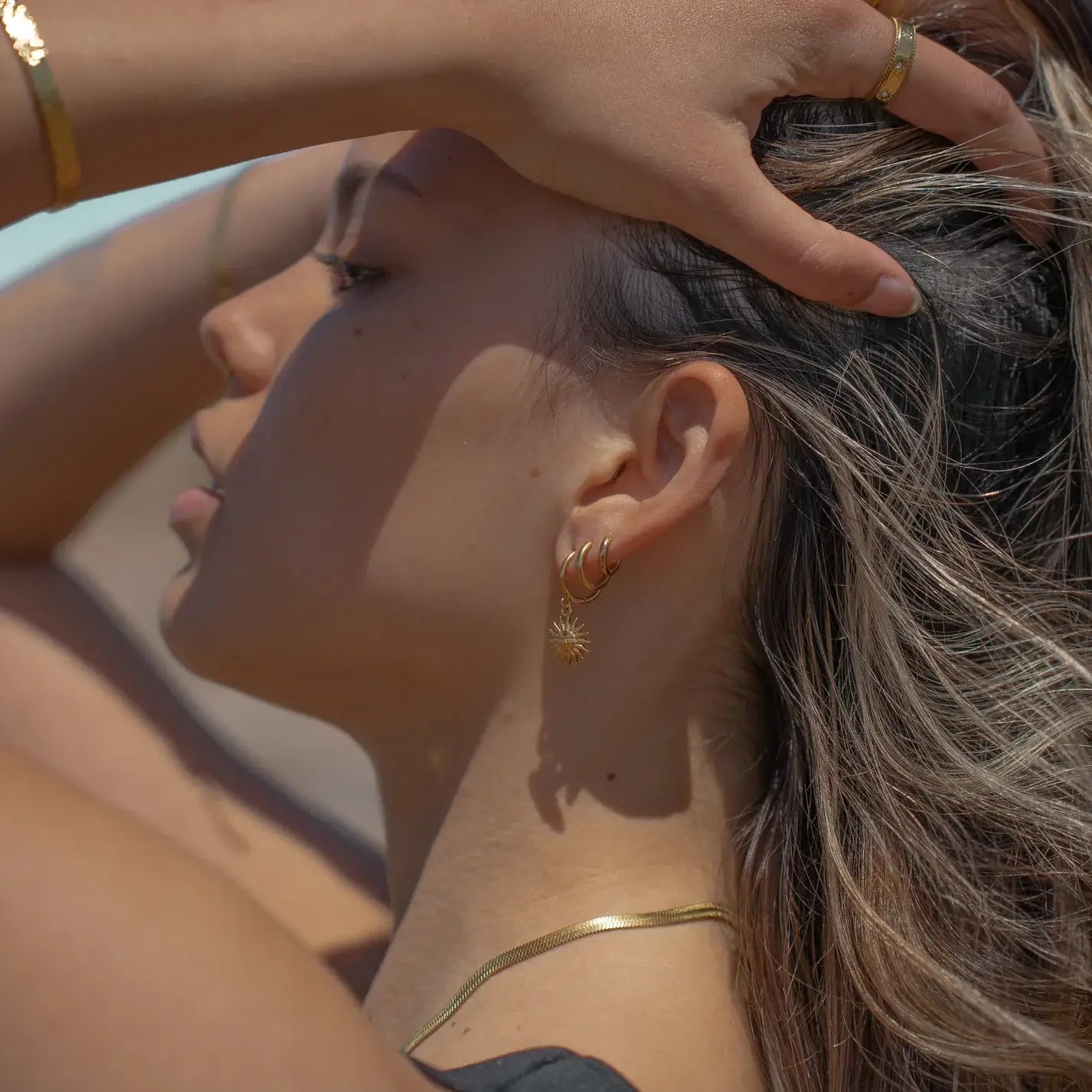 Sun of May Earrings | Vallria