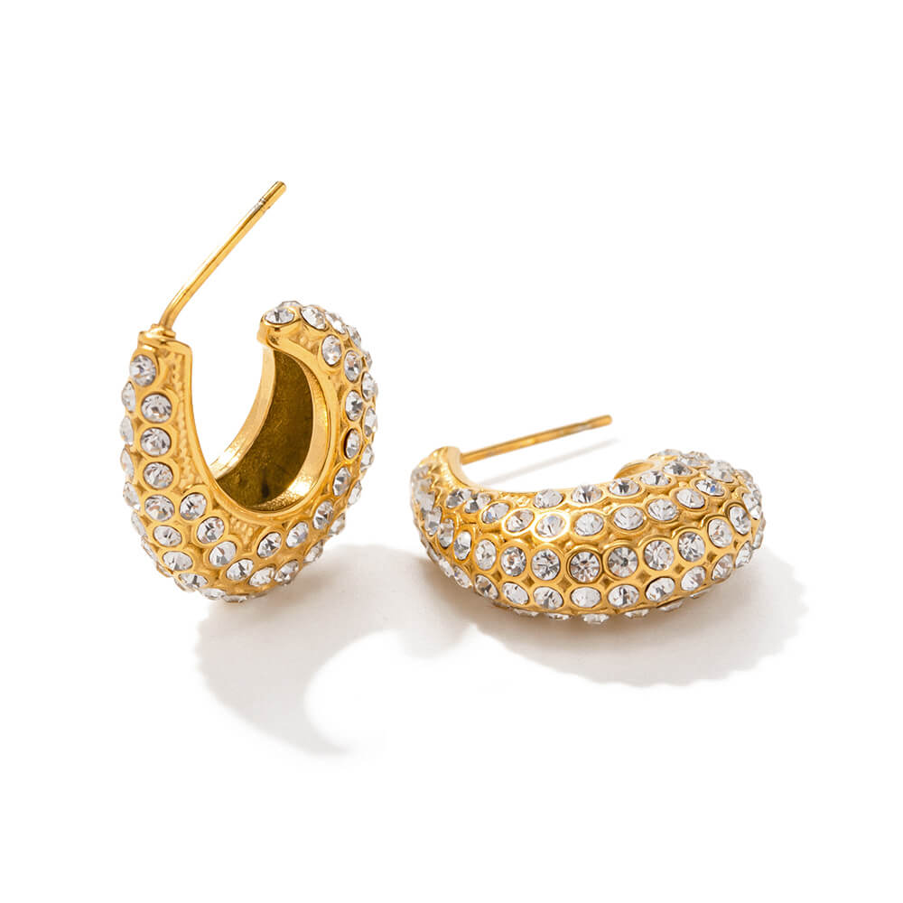 Hoop Medium with Pearls Harmony Earring | Vallria