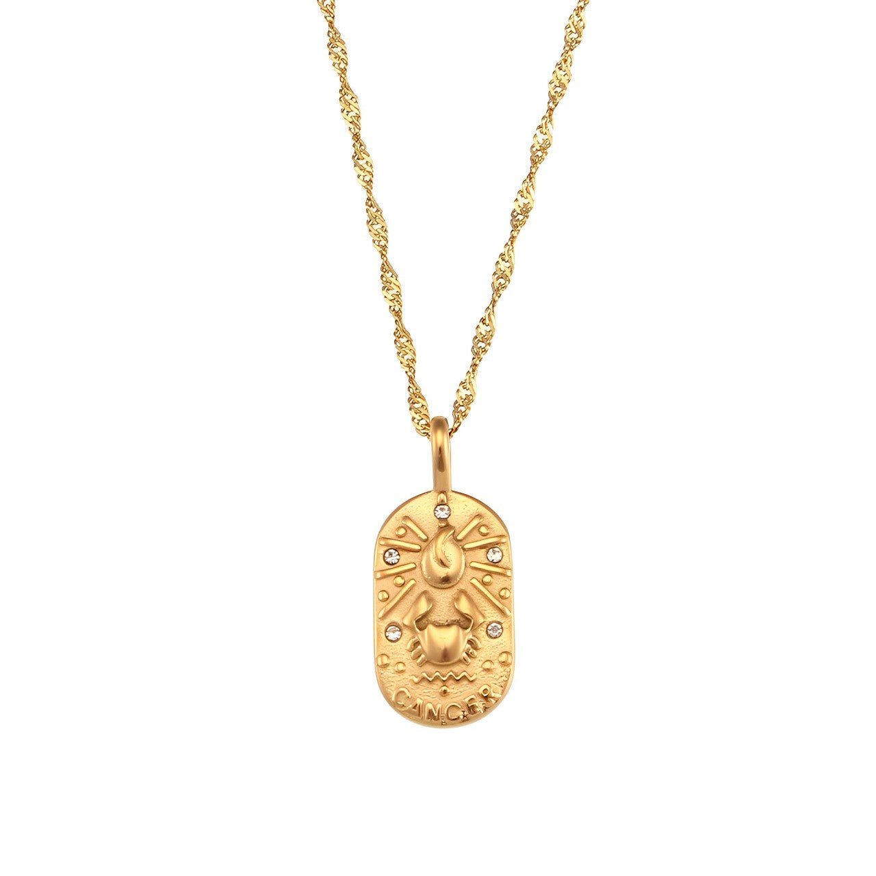 Zodiac Chain Braided Necklace | Vallria