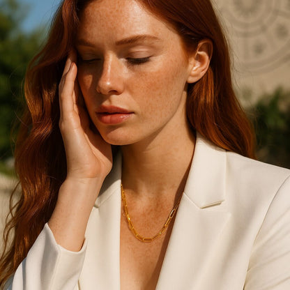 Chain Link Long Necklace | Vallria