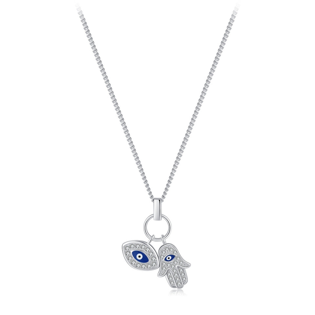 Evil Eye Cubic Zirconia Necklace | Vallria