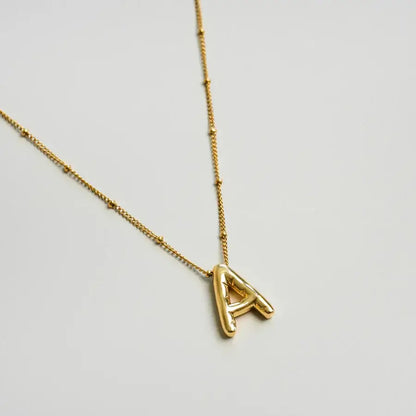 Letter Initial Bubble Necklace | Vallria