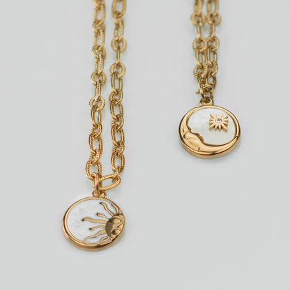 Marseille Sun and Moon Necklace | Vallria