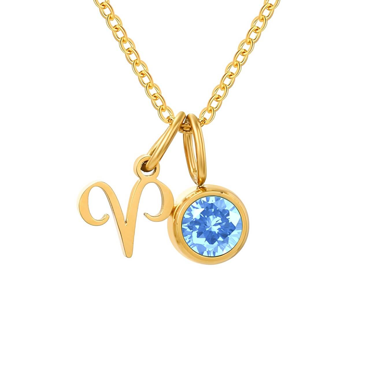 Signs with Stones of Birth Necklace | Vallria