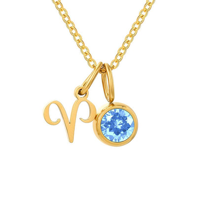 Signs with Stones of Birth Necklace | Vallria