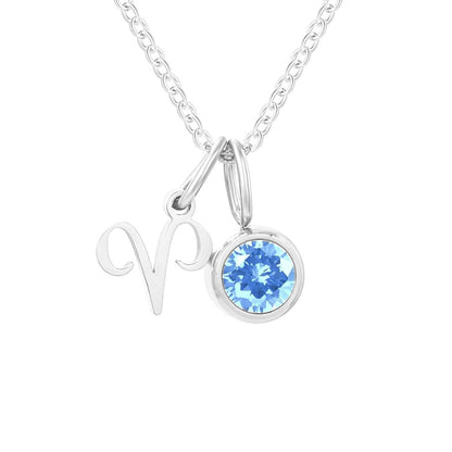 Signs with Stones of Birth Necklace | Vallria