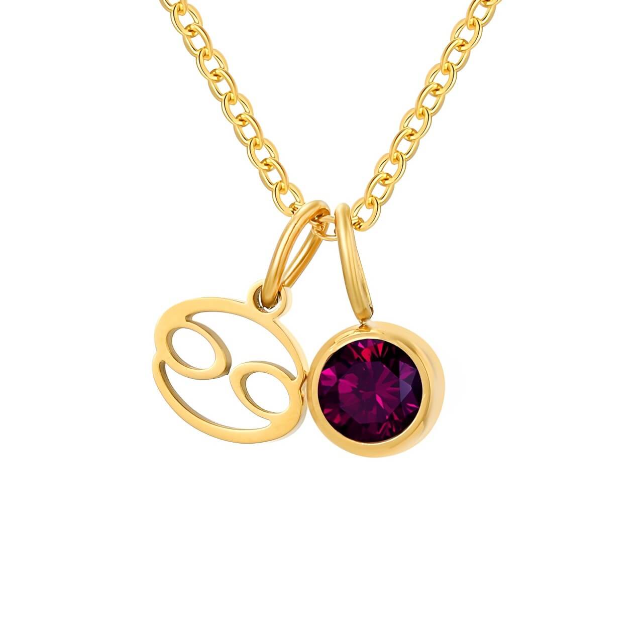 Signs with Stones of Birth Necklace | Vallria