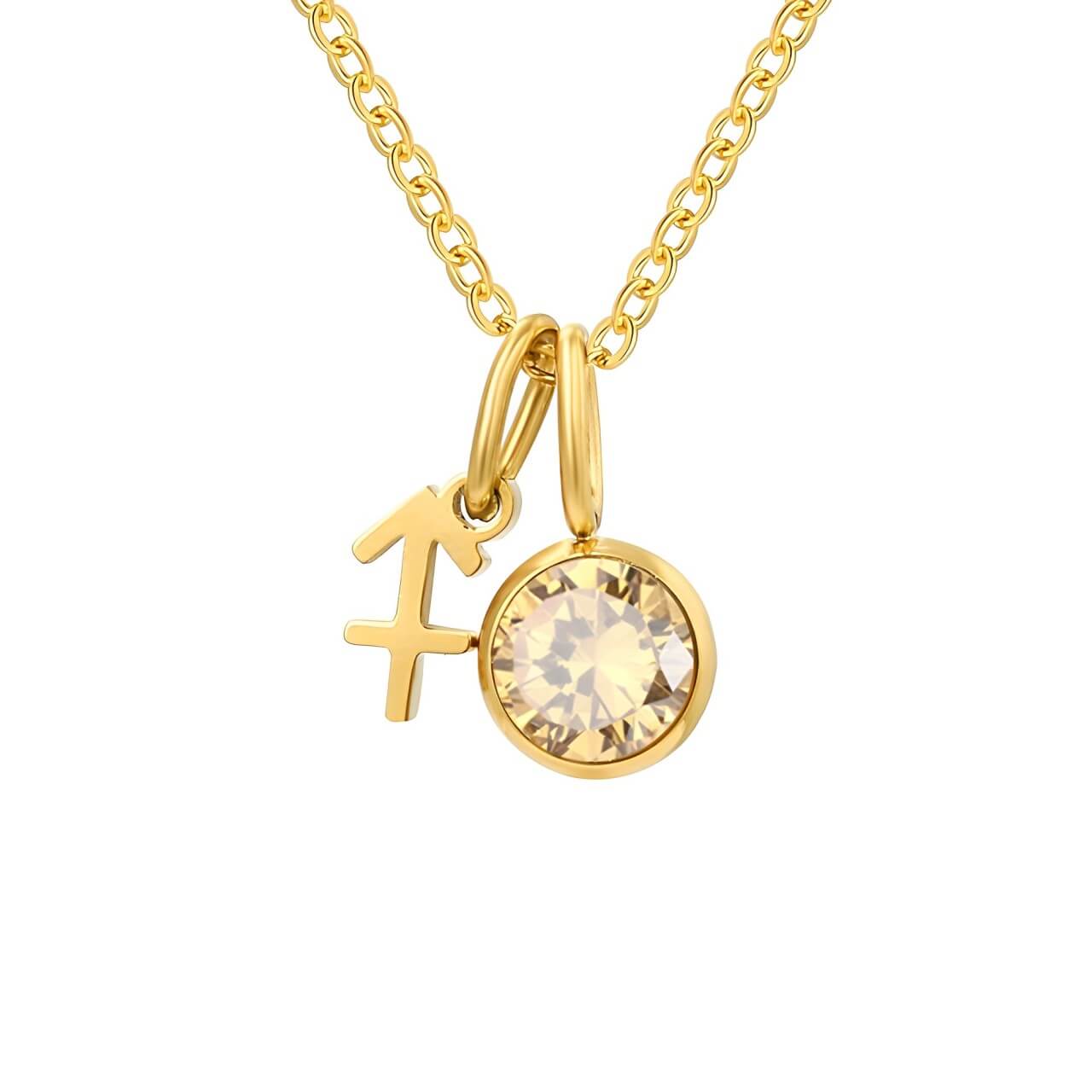 Signs with Stones of Birth Necklace | Vallria