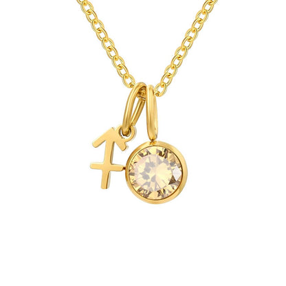 Signs with Stones of Birth Necklace | Vallria