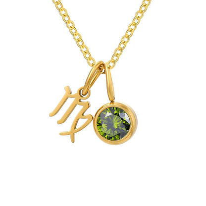 Signs with Stones of Birth Necklace | Vallria