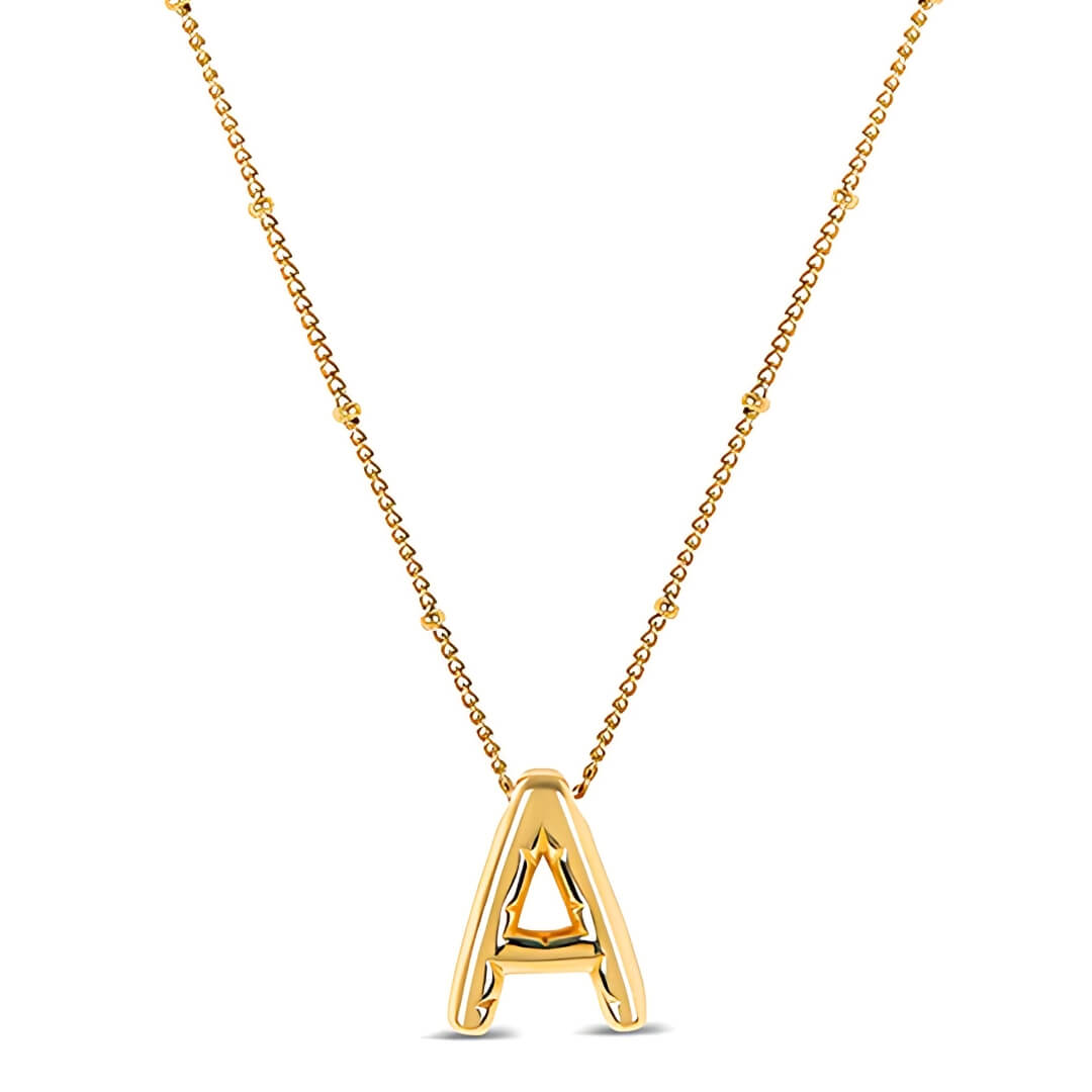 Letter Initial Bubble Necklace | Vallria